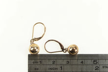 Load image into Gallery viewer, 14K 7.9mm Ball Dangle Sphere Vintage Classic Earrings Yellow Gold