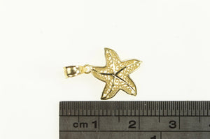 14K Ornate Filigree Sea Star Fish Ocean Beach Charm/Pendant Yellow Gold