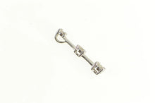 Load image into Gallery viewer, 10K Classic Tiered Diamond Bar Journey Symbol Pendant White Gold