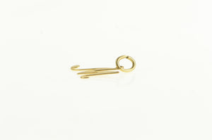 14K M Cursive Letter Initial Monogram Name Charm/Pendant Yellow Gold