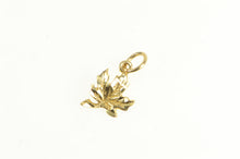 Load image into Gallery viewer, 14K Diamond Cut Maple Leaf Nature Motif Charm/Pendant Yellow Gold