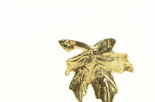 Load image into Gallery viewer, 14K Diamond Cut Maple Leaf Nature Motif Charm/Pendant Yellow Gold