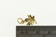 Load image into Gallery viewer, 14K Diamond Cut Maple Leaf Nature Motif Charm/Pendant Yellow Gold