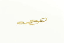 Load image into Gallery viewer, 14K P Cursive Initial Letter Monogram Vintage Charm/Pendant Yellow Gold