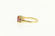 Load image into Gallery viewer, 14K Marquise Natural Ruby Diamond Statement Ring Yellow Gold