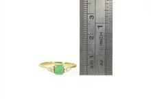 Load image into Gallery viewer, 14K Natural Emerald Diamond Cluster Engagement Ring Yellow Gold