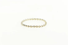 Load image into Gallery viewer, Sterling Silver 2.0mm Twist Design Simple Stackable Band Ring