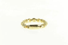 Load image into Gallery viewer, 14K 3.1mm Rounded Box Chain Statement Band Ring Yellow Gold
