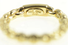Load image into Gallery viewer, 14K 3.1mm Rounded Box Chain Statement Band Ring Yellow Gold