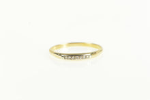 Load image into Gallery viewer, 14K Classic Diamond Vintage Wedding Band Ring Yellow Gold