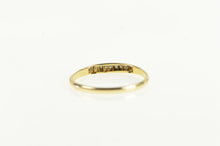 Load image into Gallery viewer, 14K Classic Diamond Vintage Wedding Band Ring Yellow Gold