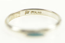 Load image into Gallery viewer, Sterling Silver Turquoise Navette Southwestern Band Ring