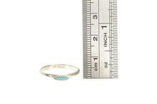 Load image into Gallery viewer, Sterling Silver Turquoise Navette Southwestern Band Ring