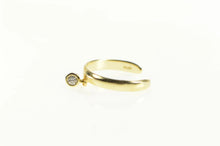 Load image into Gallery viewer, 14K Dangle Charm Round CZ Adjustable Band Ring Yellow Gold