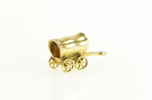Load image into Gallery viewer, 14K 3D Covered Wagon Pioneer Frontier Historical Charm/Pendant Yellow Gold