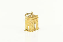 Load image into Gallery viewer, 14K Arc de Triomphe Paris Landmark Souvenir Charm/Pendant Yellow Gold