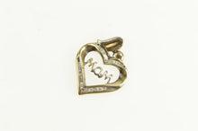 Load image into Gallery viewer, 14K Mom Diamond Heart Mother&#39;s Day Love Symbol Pendant Yellow Gold