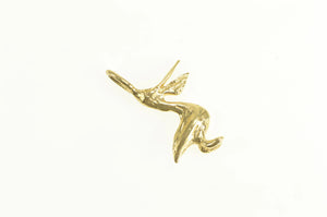 14K Pelican Coastal Bird Animal Beach Charm/Pendant Yellow Gold