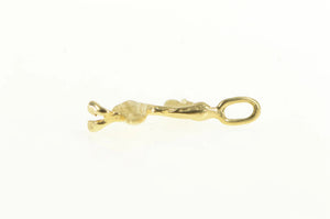 14K Pelican Coastal Bird Animal Beach Charm/Pendant Yellow Gold