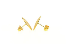Load image into Gallery viewer, 14K Round Mayan Calendar Ornate Domed Stud Earrings Yellow Gold