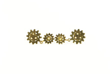 Load image into Gallery viewer, 14K Ornate Victorian Natural Opal Dangle Earrings Yellow Gold