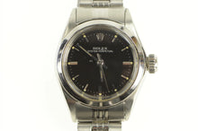 Load image into Gallery viewer, Rolex Oyster Perpetual 26mm Model 6618 Black Dial Women&#39;s Watch