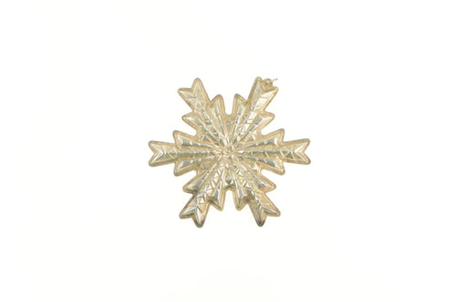 Sterling Silver 1978 Gorham Snow Flake Holiday Ornament Fine Silver