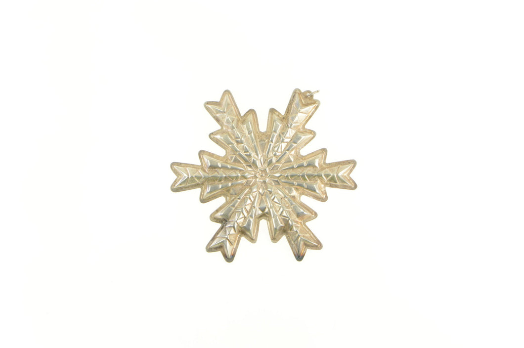 Sterling Silver 1978 Gorham Snow Flake Holiday Ornament Fine Silver