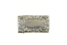Load image into Gallery viewer, Sterling Silver Victorian Elaborate Scroll Match Vesta Case Fine Silver