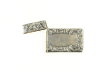 Load image into Gallery viewer, Sterling Silver Victorian Elaborate Scroll Match Vesta Case Fine Silver