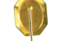 Load image into Gallery viewer, 10K Oval Monogram Engravable Signet Initial Stick Pin Yellow Gold
