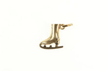 Load image into Gallery viewer, 14K 3D Ice Skate Figure Skating Winter Motif Charm/Pendant Yellow Gold
