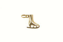 Load image into Gallery viewer, 14K 3D Ice Skate Figure Skating Winter Motif Charm/Pendant Yellow Gold