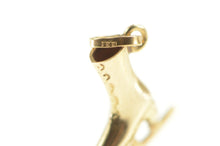 Load image into Gallery viewer, 14K 3D Ice Skate Figure Skating Winter Motif Charm/Pendant Yellow Gold