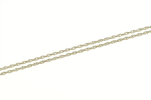 14K 1.1mm Rolling Woven Twist Chain Link Necklace 18.25