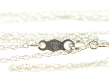 Load image into Gallery viewer, 10K 0.8mm Rolling Rope Link Twist Spiral Chain Bracelet 18.5&quot; White Gold