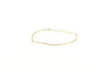 Load image into Gallery viewer, 14K 0.9mm Two Chain Layered Dot Link Bracelet 8.5&quot; Yellow Gold
