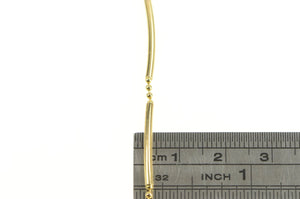 9K 1.8mm Bar Ball Link Fancy Statement Chain Necklace 17.75" Yellow Gold