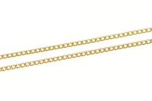 Load image into Gallery viewer, 14K 1.7mm Curb Link Classic Vintage Chain Necklace 18.75&quot; Yellow Gold