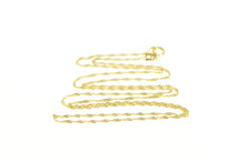 Load image into Gallery viewer, 18K 1.5mm Rolling Herringbone Twist Link Chain Necklace 22&quot; Yellow Gold