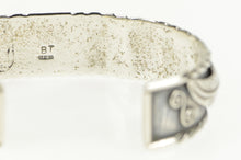 Load image into Gallery viewer, Sterling Silver Native American B T Signed Navajo Cuff Bracelet 7&quot;