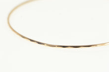 Load image into Gallery viewer, 14K 1.3mm Vintage Stackable Sparkle Bangle Bracelet 8.5&quot; Rose Gold