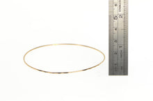 Load image into Gallery viewer, 14K 1.3mm Vintage Stackable Sparkle Bangle Bracelet 8.5&quot; Rose Gold