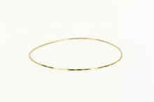 Load image into Gallery viewer, 14K 1.3mm Vintage Stackable Sparkle Bangle Bracelet 8.5&quot; Yellow Gold