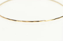 Load image into Gallery viewer, 14K 1.3mm Vintage Stackable Sparkle Bangle Bracelet 8.5&quot; Rose Gold