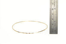 Load image into Gallery viewer, 14K 1.3mm Vintage Stackable Sparkle Bangle Bracelet 8.5&quot; Rose Gold