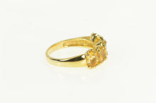 Load image into Gallery viewer, Sterling Silver Five Stone Oval Citrine Vintage Statement Ring