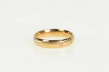 Load image into Gallery viewer, 14K 4.3mm Flush Diamond Wedding Band Ring Rose Gold