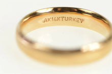 Load image into Gallery viewer, 14K 4.3mm Flush Diamond Wedding Band Ring Rose Gold