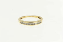 Load image into Gallery viewer, 10K Diamond Classic Channel Wedding Band Ring Yellow Gold